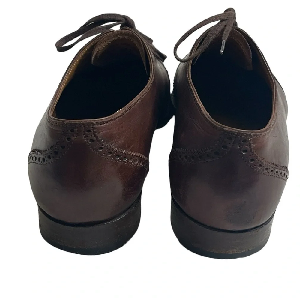 $1700 SAINT CRISPIN'S 564 GE8 Brown Wingtip Oxford Shoe Trees UK 7F